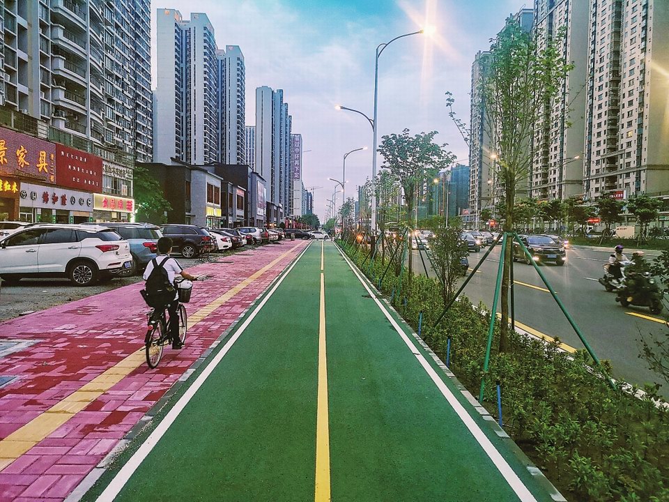 5茂南大道扩建后达到8车道，还有人行绿道、公交专用道。.jpg